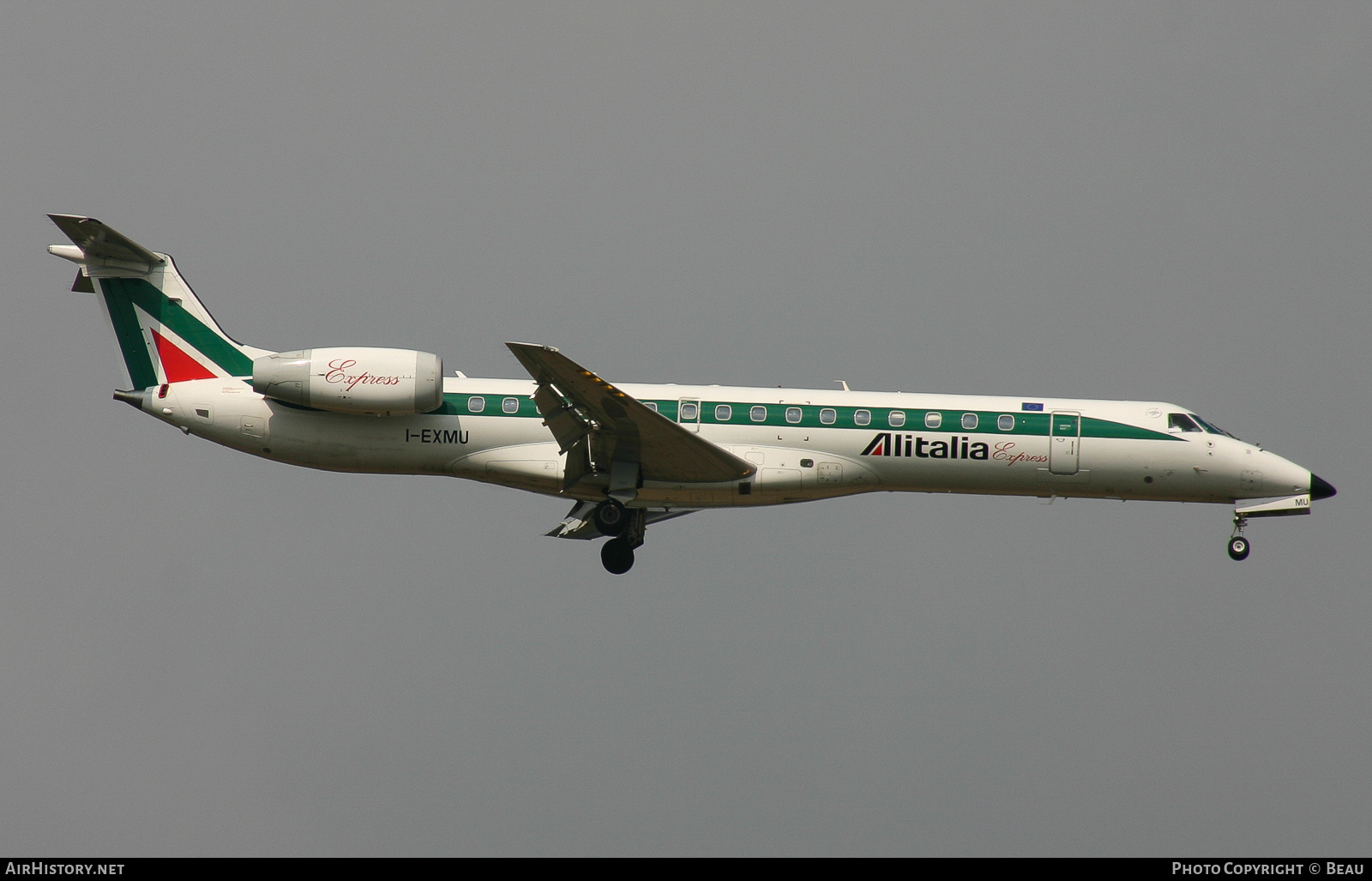 Aircraft Photo of I-EXMU | Embraer ERJ-145LR (EMB-145LR) | Alitalia Express | AirHistory.net #378267