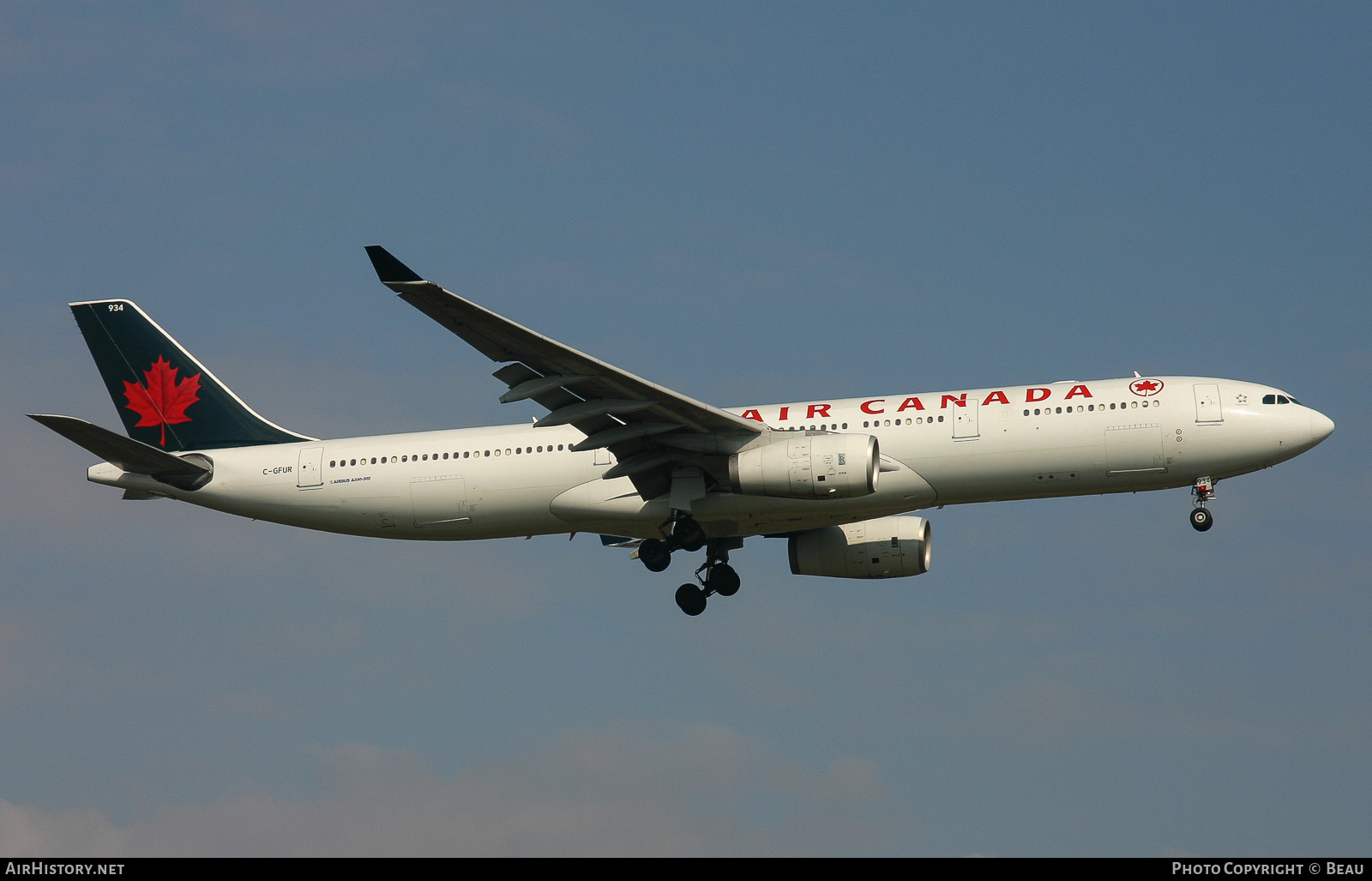 Aircraft Photo of C-GFUR | Airbus A330-343 | Air Canada | AirHistory.net #378276