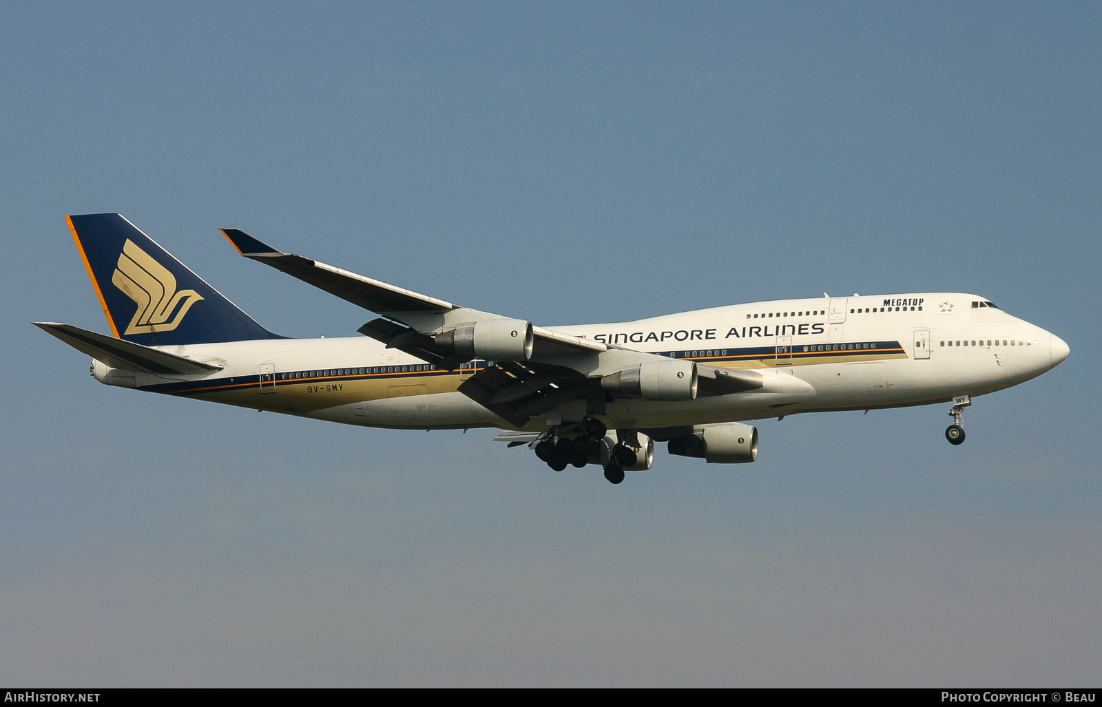 Aircraft Photo of 9V-SMY | Boeing 747-412 | Singapore Airlines | AirHistory.net #378280