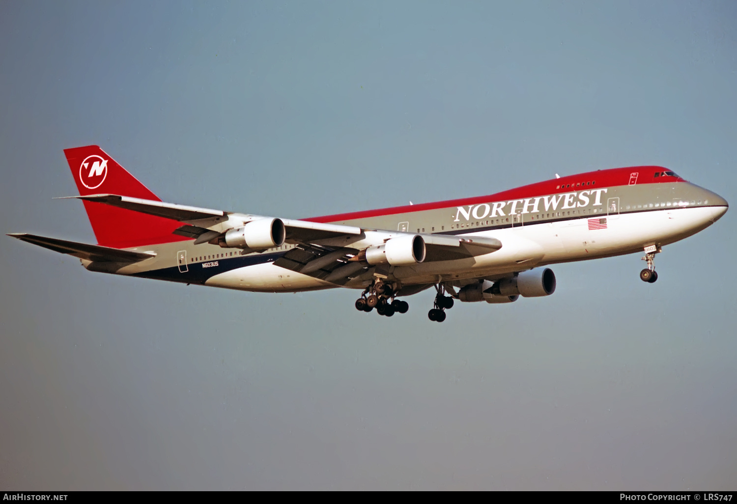 Aircraft Photo of N603US | Boeing 747-151 | Northwest Airlines | AirHistory.net #378291