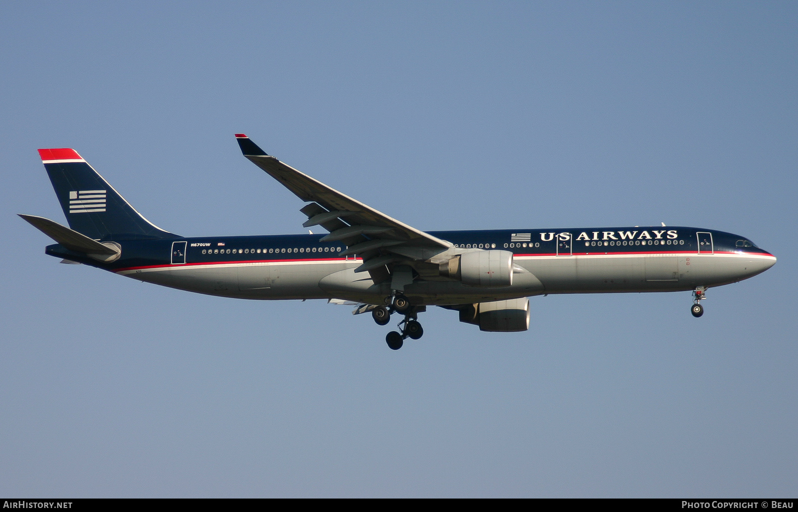 Aircraft Photo of N670UW | Airbus A330-323 | US Airways | AirHistory.net #378346