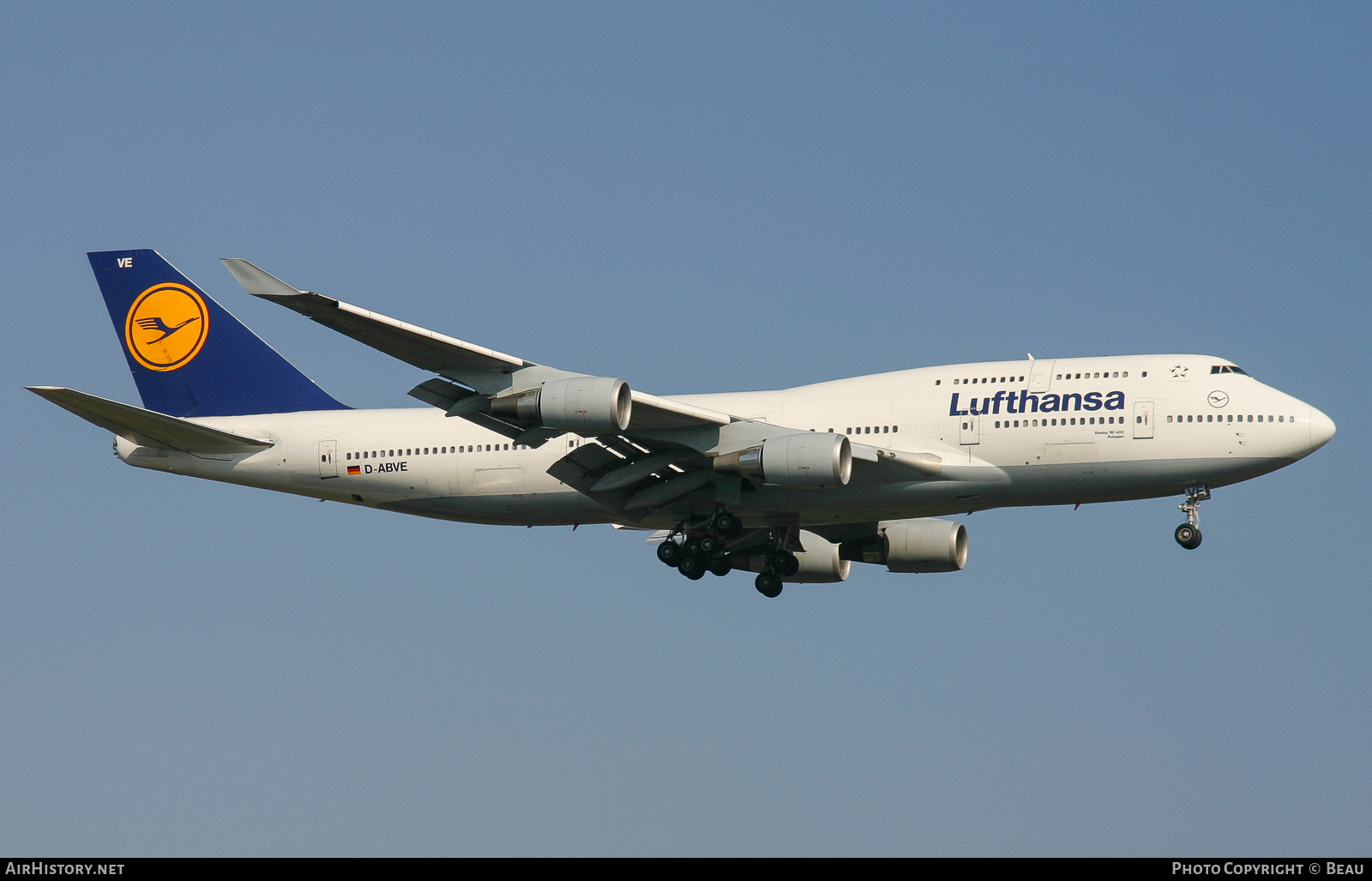 Aircraft Photo of D-ABVE | Boeing 747-430 | Lufthansa | AirHistory.net #378347