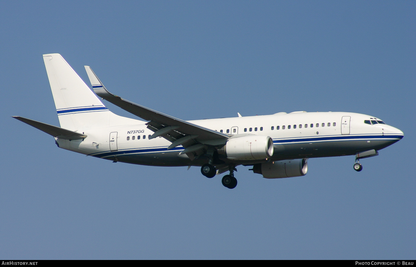 Aircraft Photo of N737GG | Boeing 737-74Q BBJ | Mid East Jet | AirHistory.net #378353