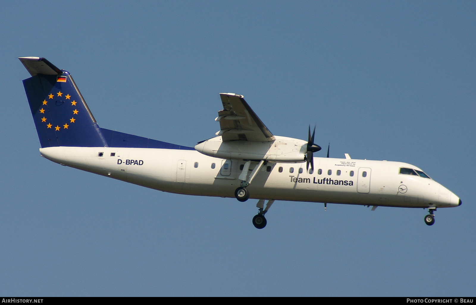Aircraft Photo of D-BPAD | Bombardier DHC-8-314Q Dash 8 | Team Lufthansa | AirHistory.net #378357