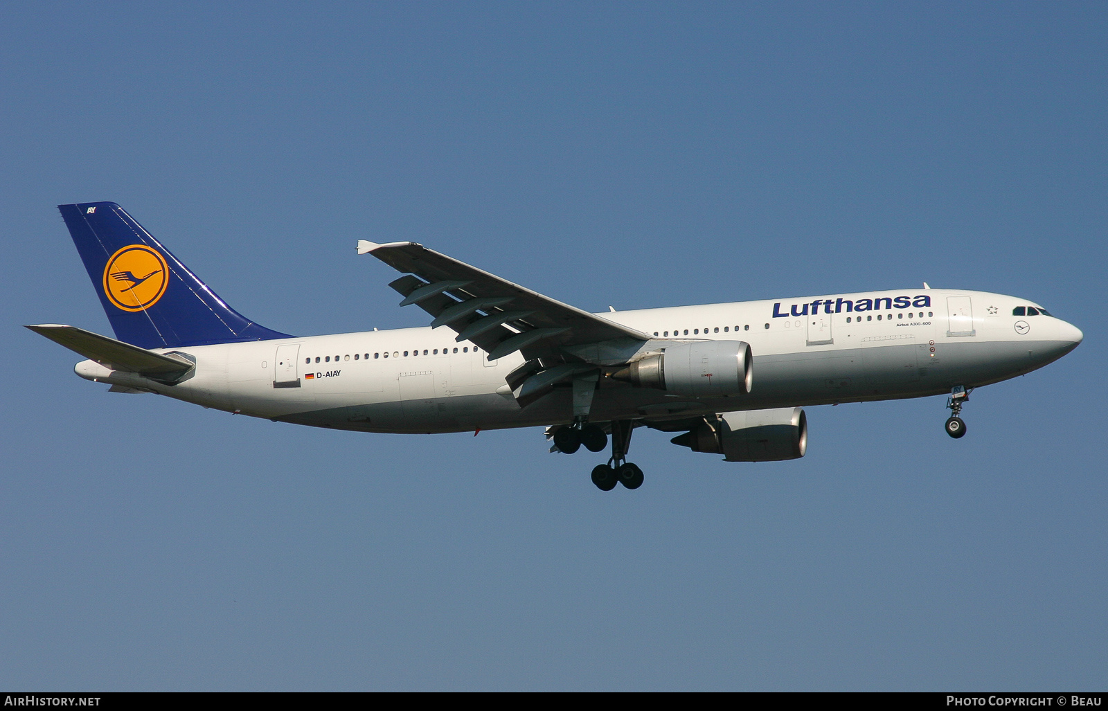 Aircraft Photo of D-AIAY | Airbus A300B4-605R | Lufthansa | AirHistory.net #378363