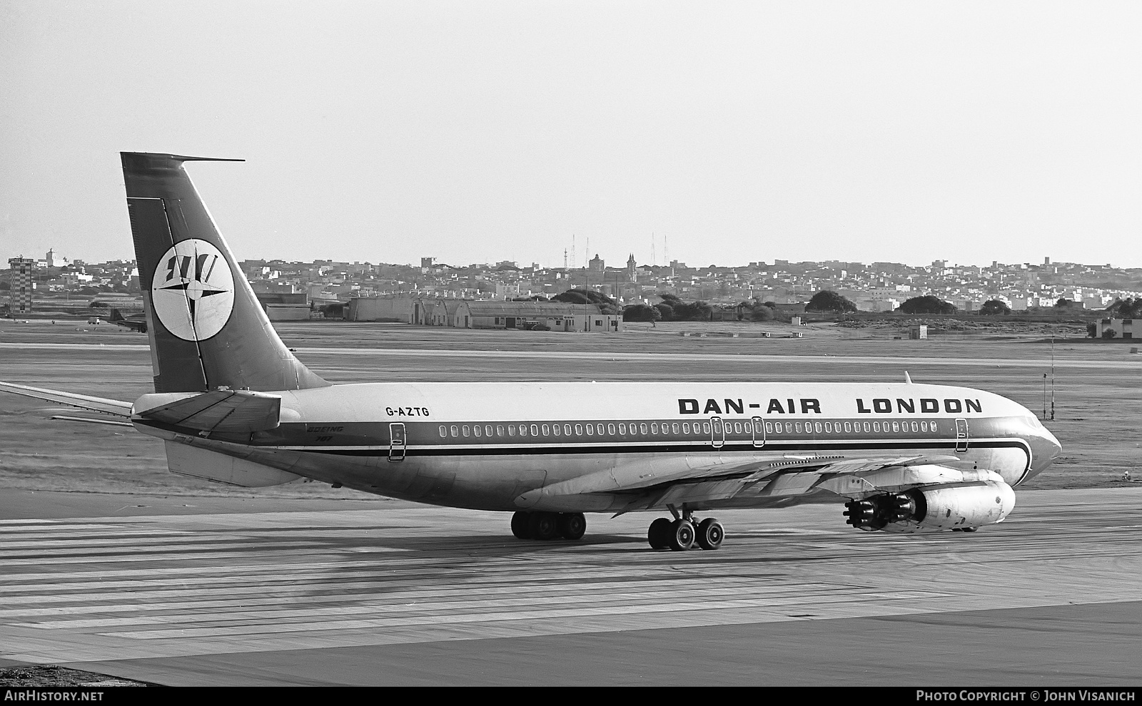Aircraft Photo of G-AZTG | Boeing 707-321 | Dan-Air London | AirHistory.net #378401