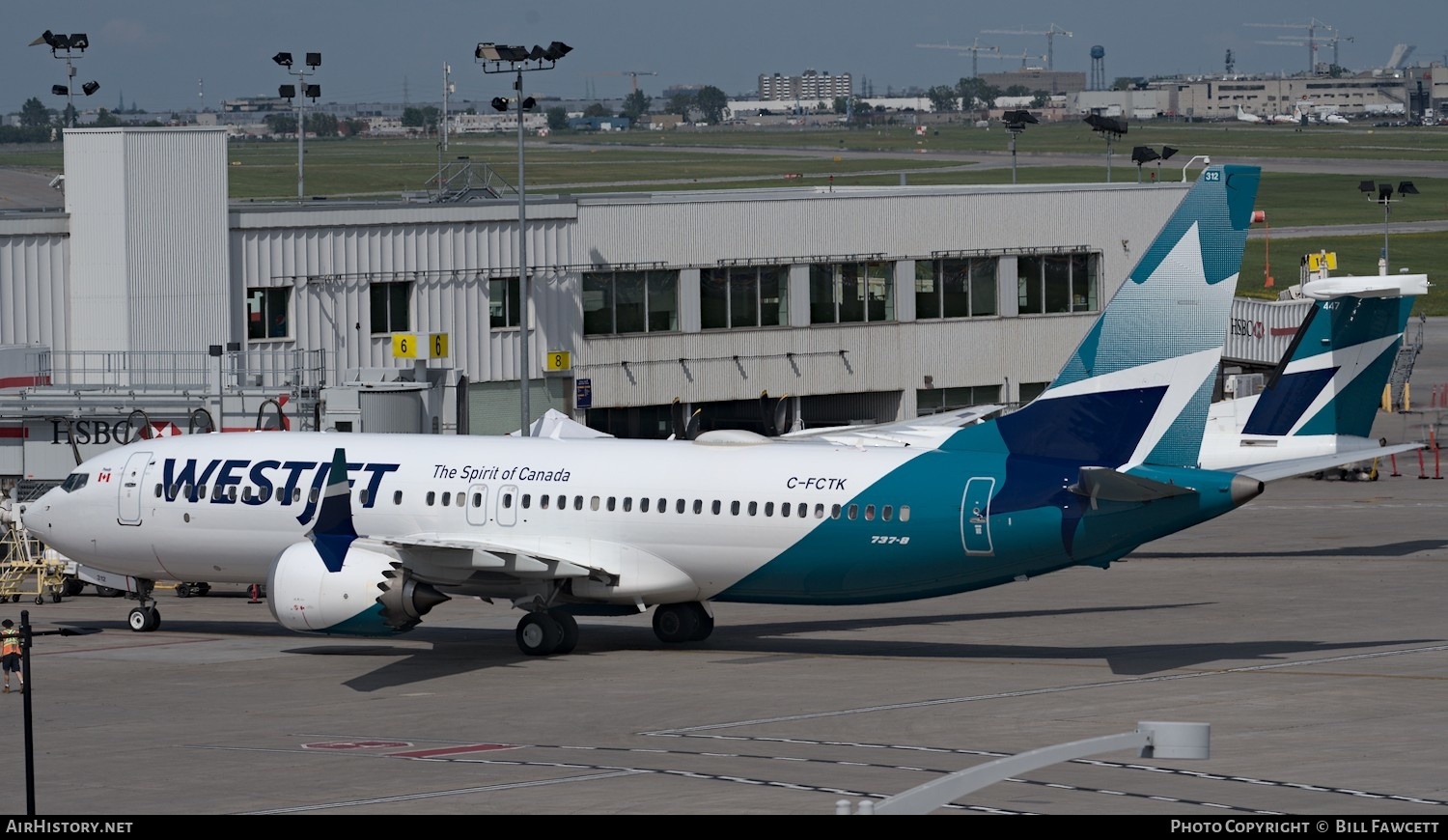 Aircraft Photo of C-FCTK | Boeing 737-8 Max 8 | WestJet | AirHistory.net #378405