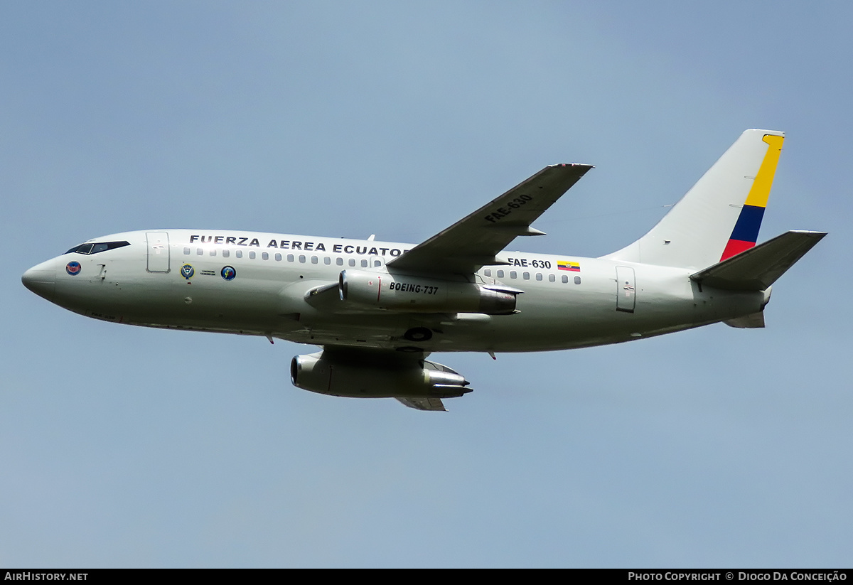 Aircraft Photo of FAE-630 | Boeing 737-236/Adv | Ecuador - Air Force | AirHistory.net #378432