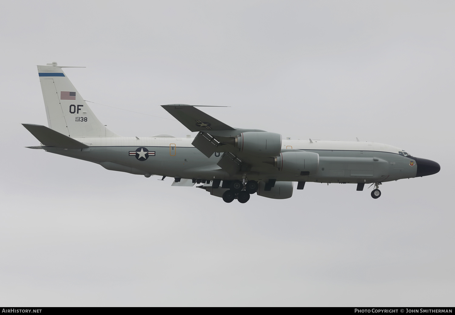 Aircraft Photo of 62-4138 / AF64-138 | Boeing RC-135W | USA - Air Force | AirHistory.net #378453