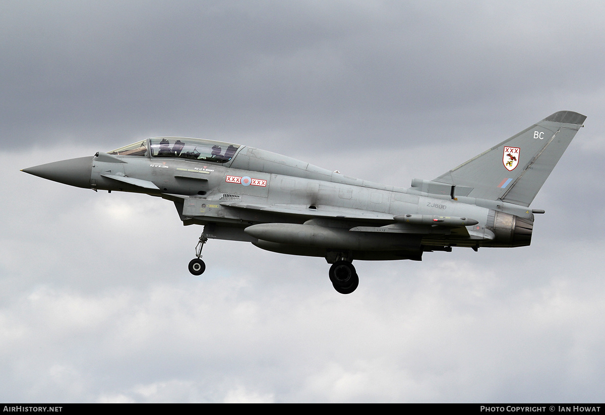 Aircraft Photo of ZJ800 | Eurofighter EF-2000 Typhoon T1 | UK - Air Force | AirHistory.net #378558