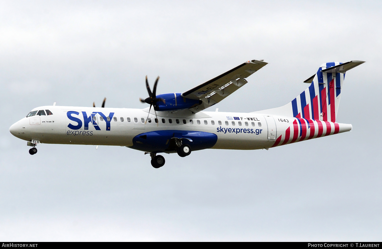 Aircraft Photo of F-WWEL | ATR ATR-72-600 (ATR-72-212A) | Sky Express | AirHistory.net #378562