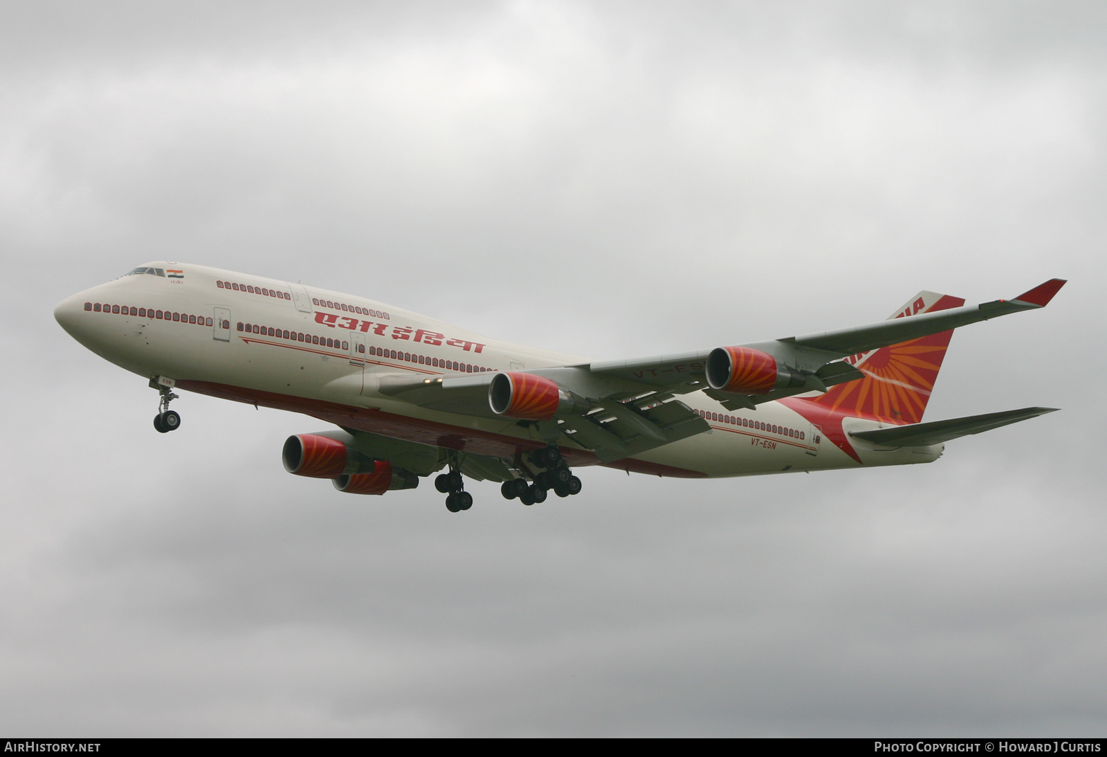 Aircraft Photo of VT-ESN | Boeing 747-437 | Air India | AirHistory.net #378571