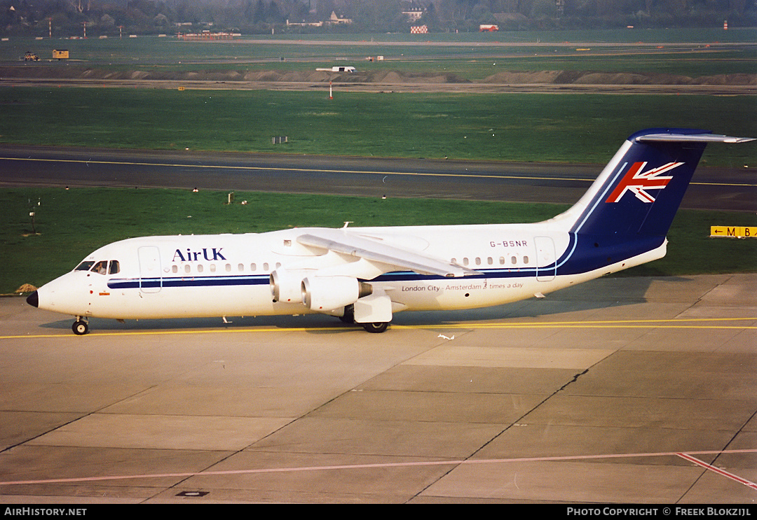 Aircraft Photo of G-BSNR | British Aerospace BAe-146-300 | Air UK | AirHistory.net #378611