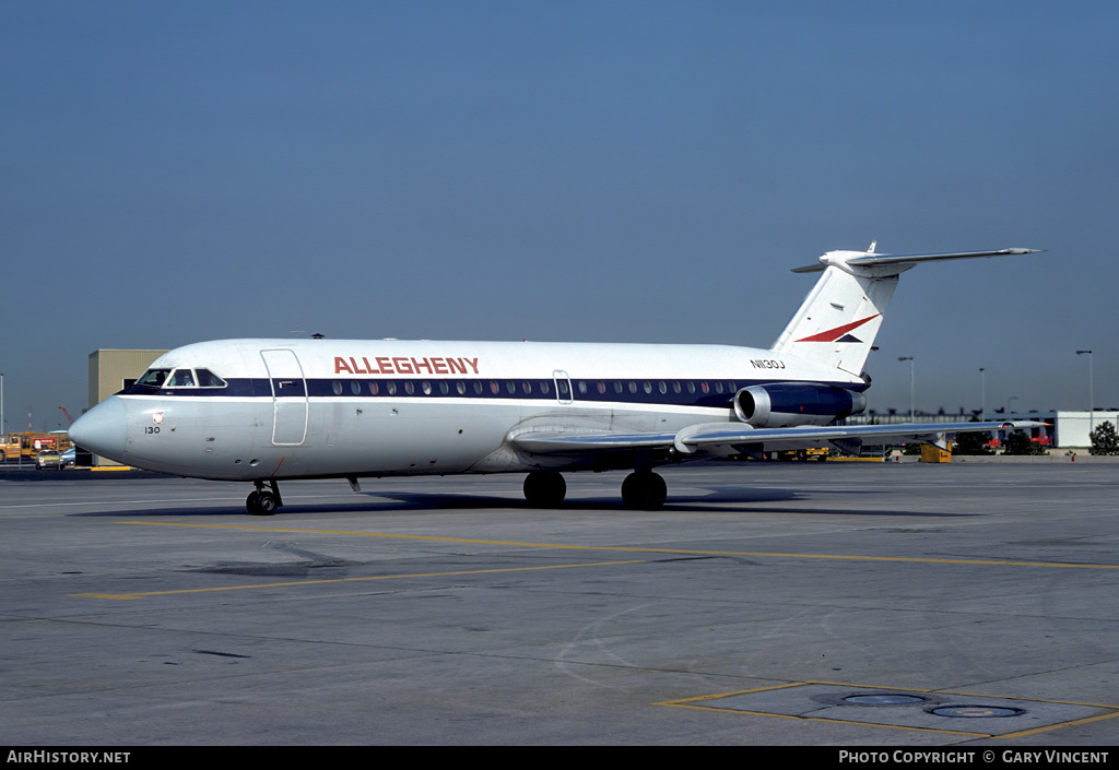 Aircraft Photo of N1130J | BAC 111-215AU One-Eleven | Allegheny Airlines | AirHistory.net #378614