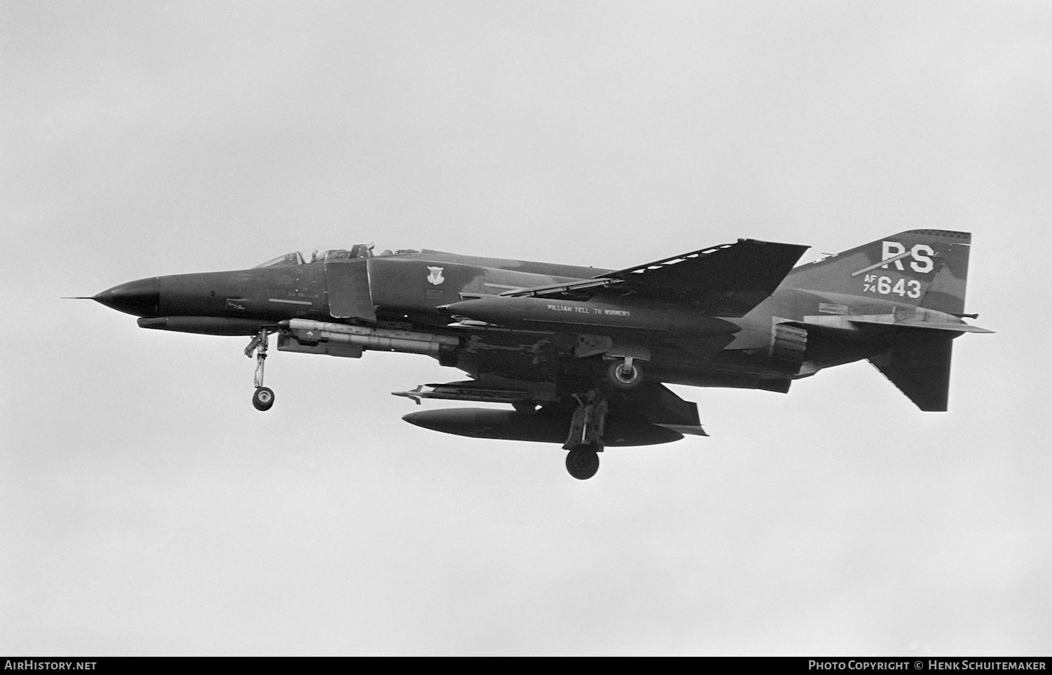 Aircraft Photo of 74-1643 / AF74-643 | McDonnell Douglas F-4E Phantom II | USA - Air Force | AirHistory.net #378643