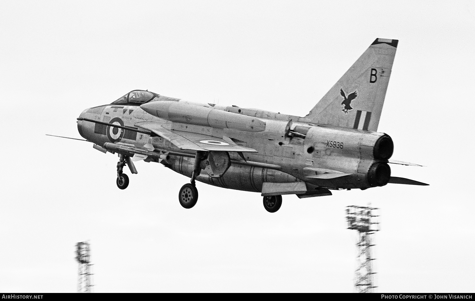 Aircraft Photo of XS936 | English Electric Lightning F6 | UK - Air Force | AirHistory.net #378655