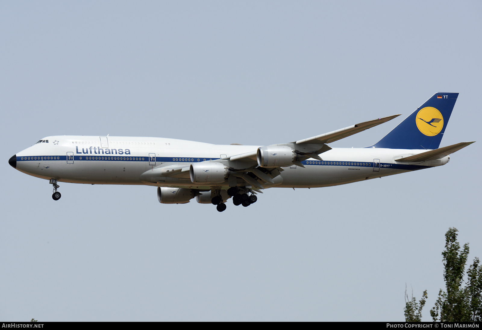 Aircraft Photo of D-ABYT | Boeing 747-830 | Lufthansa | AirHistory.net #378675