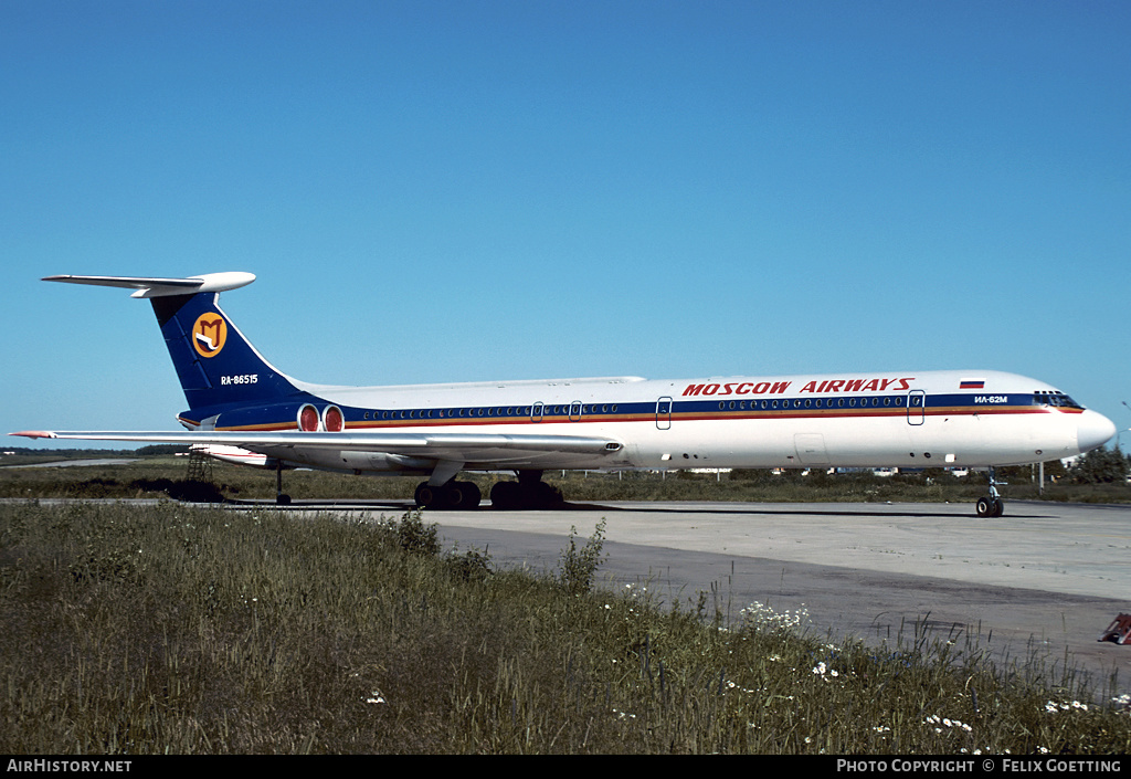 Aircraft Photo of RA-86515 | Ilyushin Il-62M | Moscow Airways | AirHistory.net #378680