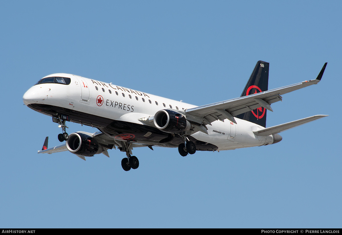 Aircraft Photo of C-FEKJ | Embraer 175LR (ERJ-170-200LR) | Air Canada Express | AirHistory.net #378716