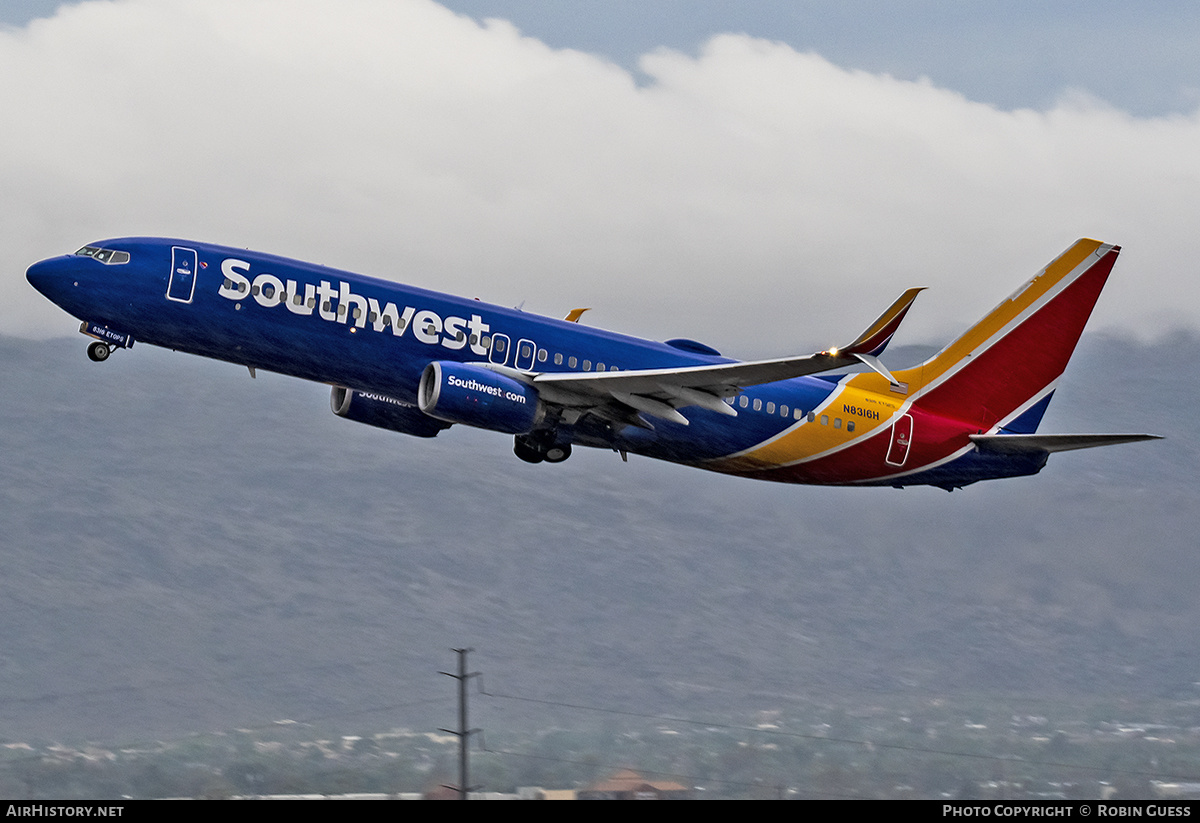 Aircraft Photo of N8316H | Boeing 737-8H4 | Southwest Airlines | AirHistory.net #378724