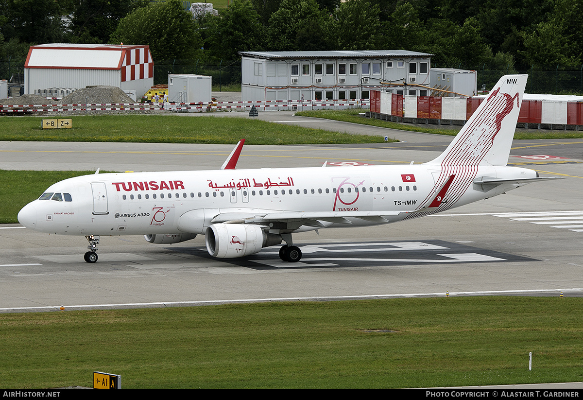 Aircraft Photo of TS-IMW | Airbus A320-214 | Tunisair | AirHistory.net #378727
