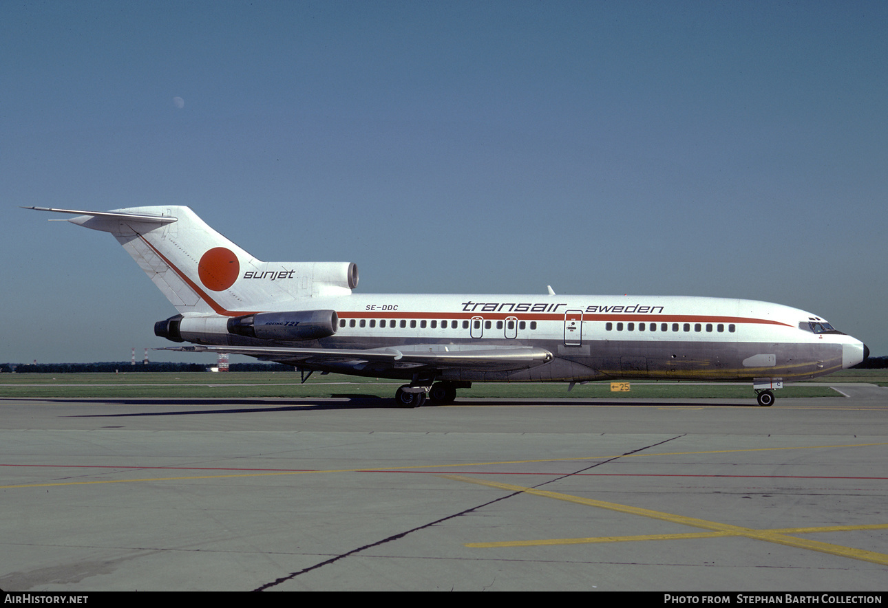 Aircraft Photo of SE-DDC | Boeing 727-134C | Transair Sweden | AirHistory.net #378753