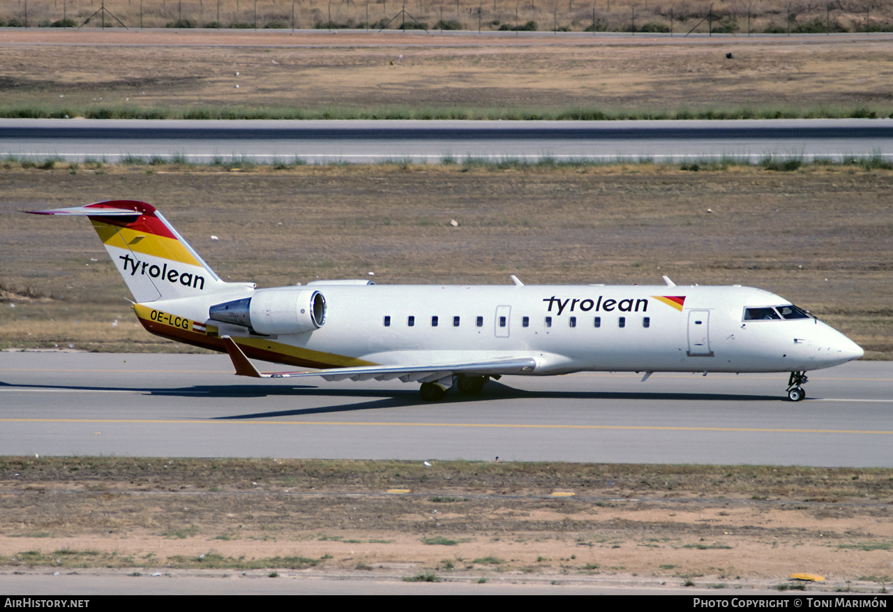 Aircraft Photo of OE-LCG | Canadair CRJ-200LR (CL-600-2B19) | Tyrolean Airways | AirHistory.net #378785