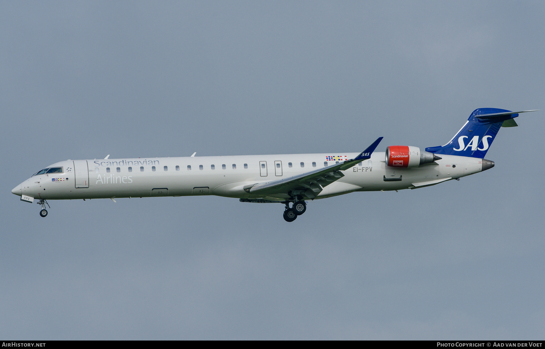 Aircraft Photo of EI-FPV | Bombardier CRJ-900LR (CL-600-2D24) | Scandinavian Airlines - SAS | AirHistory.net #378810