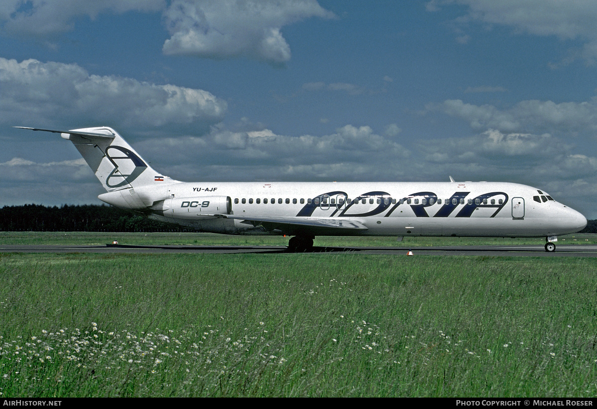 Aircraft Photo of YU-AJF | McDonnell Douglas DC-9-32 | Adria Airways | AirHistory.net #378817