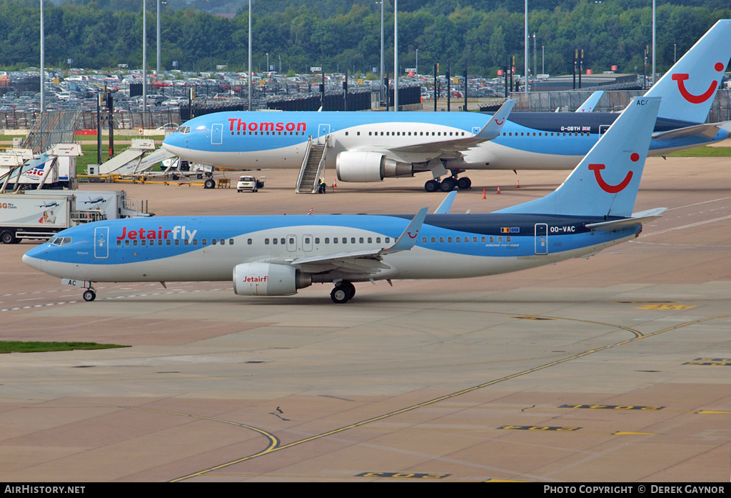 Aircraft Photo of OO-VAC | Boeing 737-8BK | Jetairfly | AirHistory.net #378883