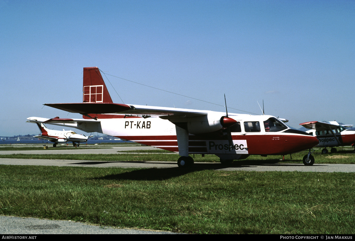 Aircraft Photo of PT-KAB | Britten-Norman BN-2A-9 Islander | Prospec SA - Geologia | AirHistory.net #378987