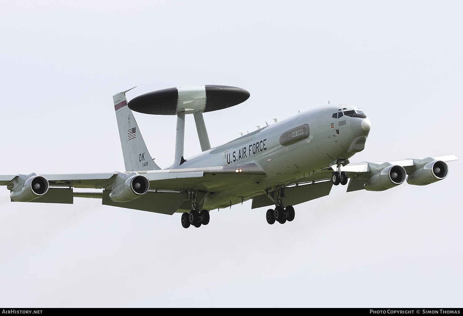 Aircraft Photo of 71-1408 | Boeing E-3B Sentry | USA - Air Force | AirHistory.net #379002