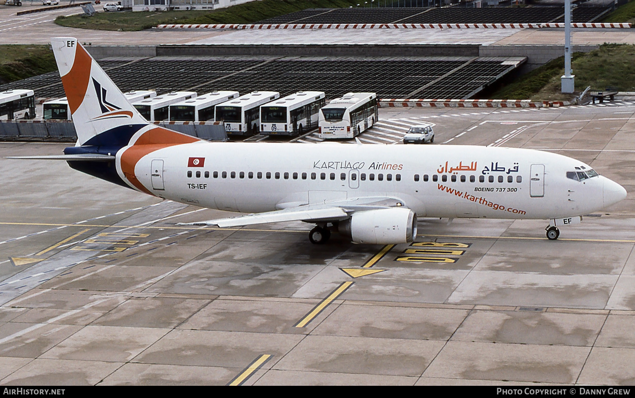 Aircraft Photo of TS-IEF | Boeing 737-3Q8 | Karthago Airlines | AirHistory.net #379025