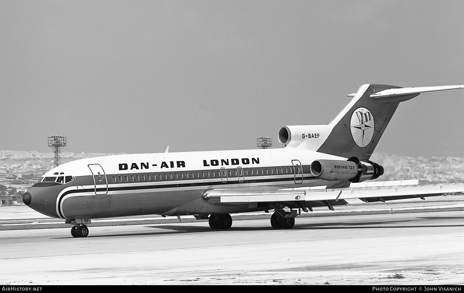 Aircraft Photo of G-BAEF | Boeing 727-46 | Dan-Air London | AirHistory.net #379050
