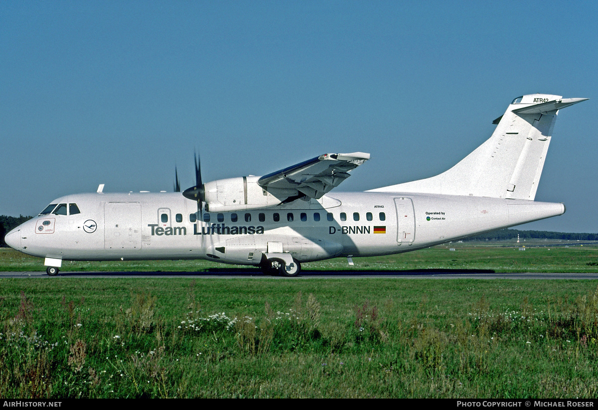 Aircraft Photo of D-BNNN | ATR ATR-42-500 | Team Lufthansa | AirHistory.net #379054