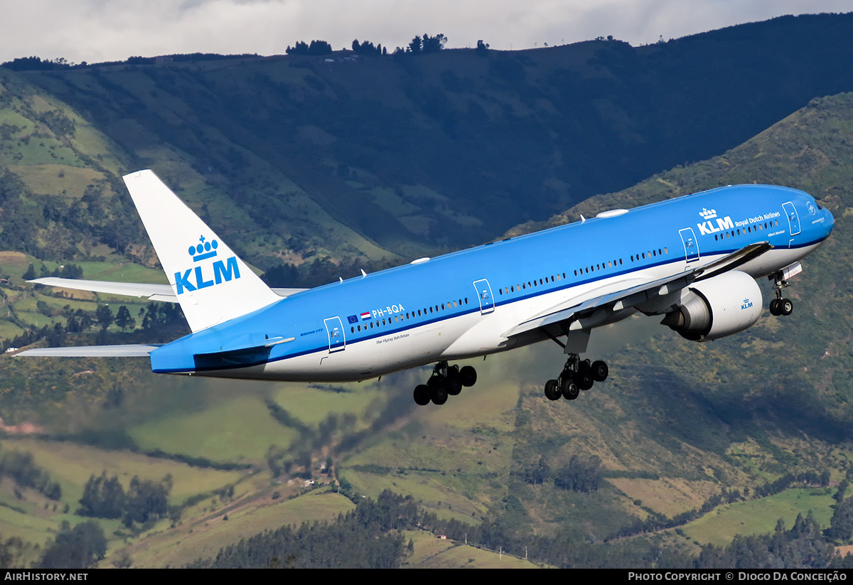 Aircraft Photo of PH-BQA | Boeing 777-206/ER | KLM - Royal Dutch Airlines | AirHistory.net #379059