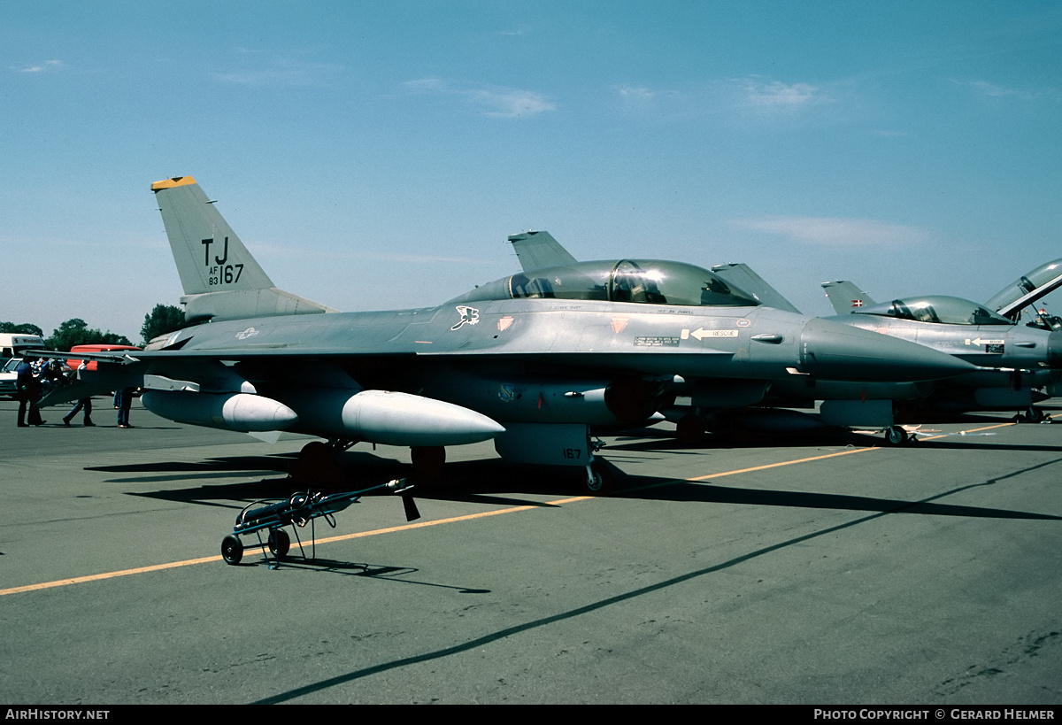 Aircraft Photo of 83-1167 / AF83-167 | General Dynamics F-16B Fighting Falcon | USA - Air Force | AirHistory.net #379133