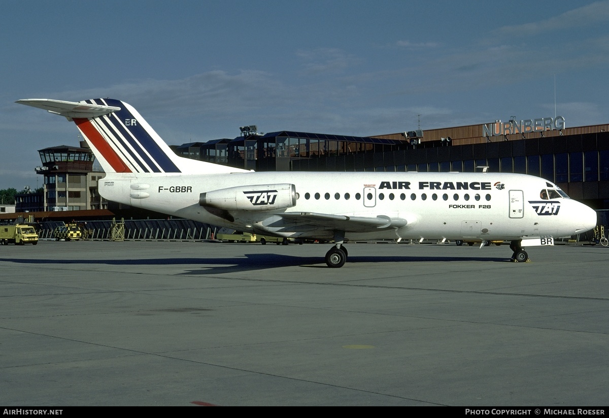 Aircraft Photo of F-GBBR | Fokker F28-1000 Fellowship | Air France | AirHistory.net #379203