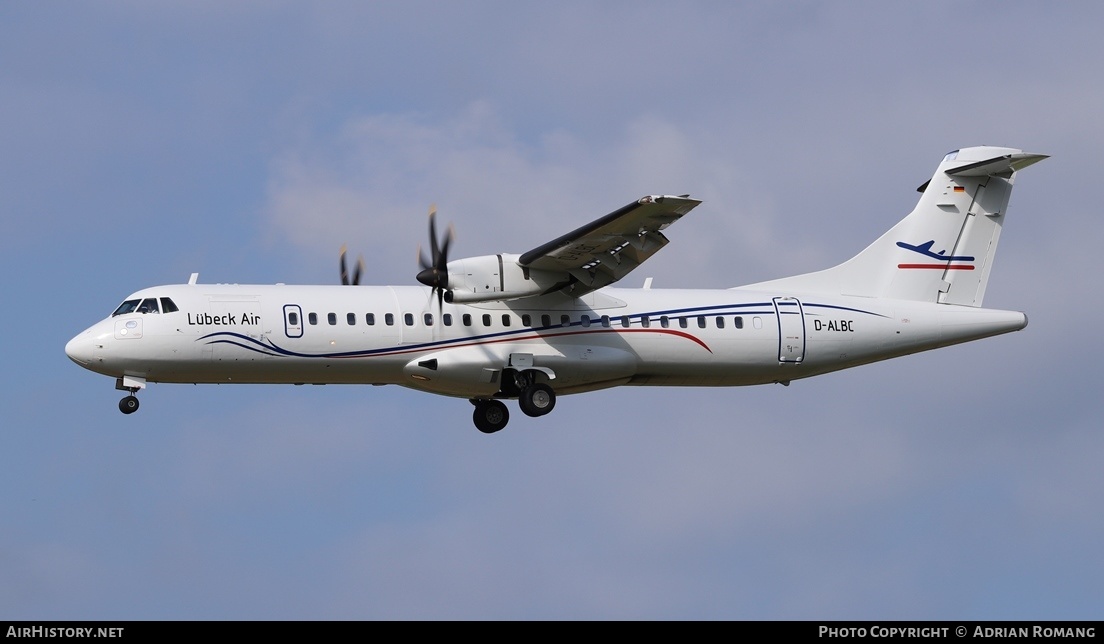 Aircraft Photo of D-ALBC | ATR ATR-72-500 (ATR-72-212A) | Lübeck Air | AirHistory.net #379295