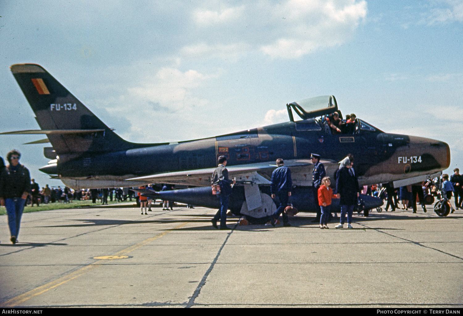 Aircraft Photo of FU-134 | Republic F-84F Thunderstreak | Belgium - Air Force | AirHistory.net #379313