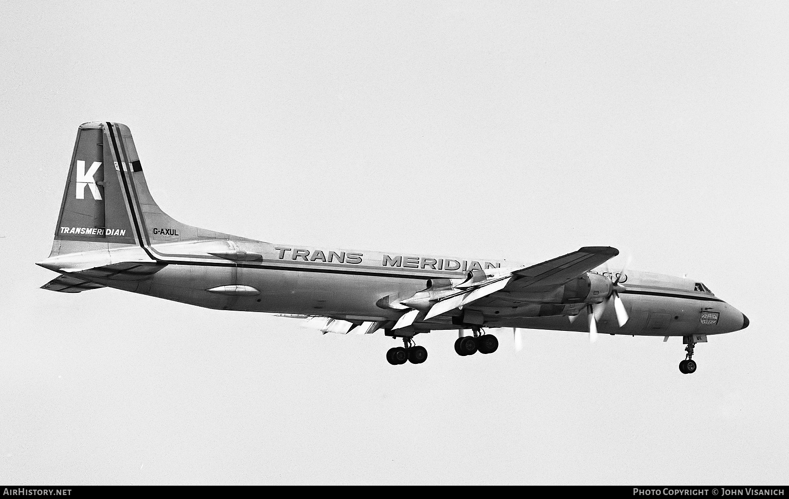 Aircraft Photo of G-AXUL | Canadair CL-44D4-2 | Transmeridian Air Cargo | AirHistory.net #379340