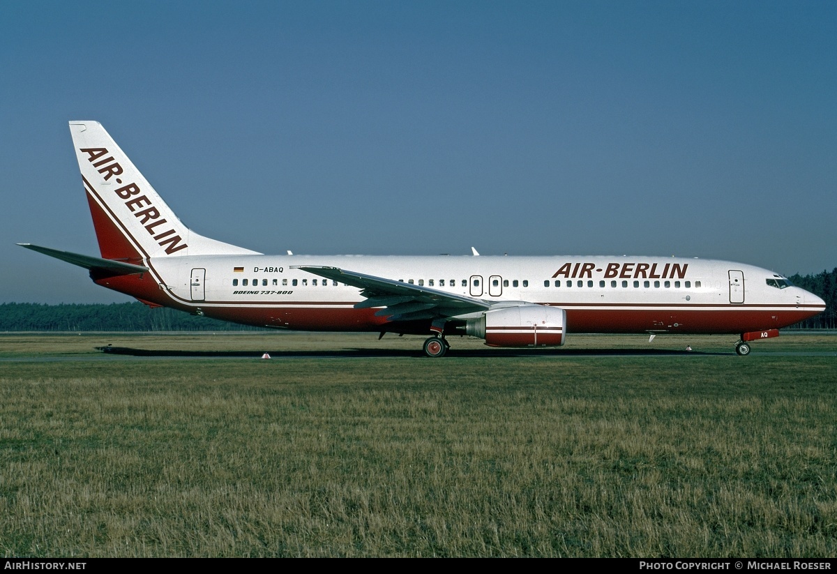 Aircraft Photo of D-ABAQ | Boeing 737-86J | Air Berlin | AirHistory.net #379406