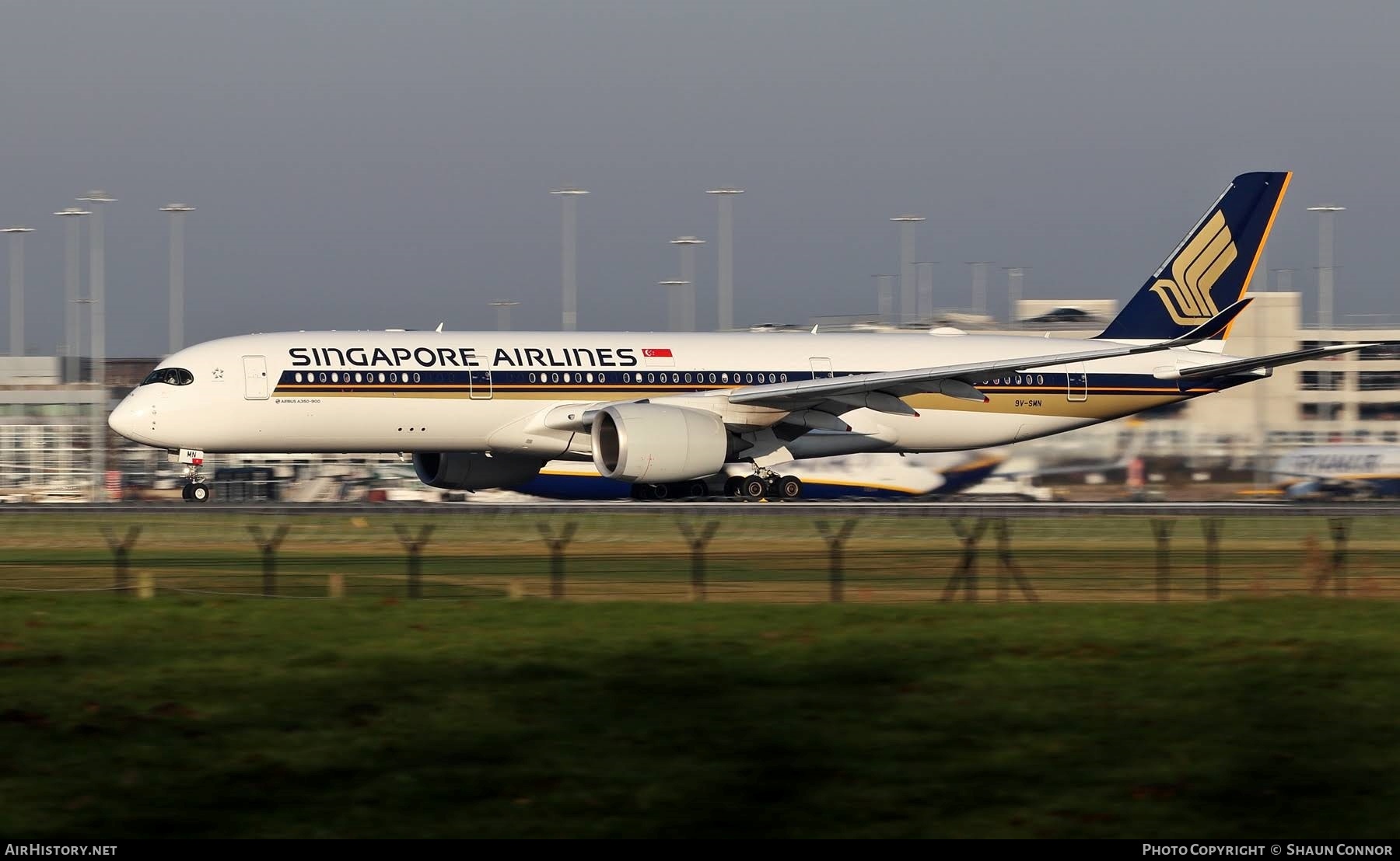 Aircraft Photo of 9V-SMN | Airbus A350-941 | Singapore Airlines | AirHistory.net #379431