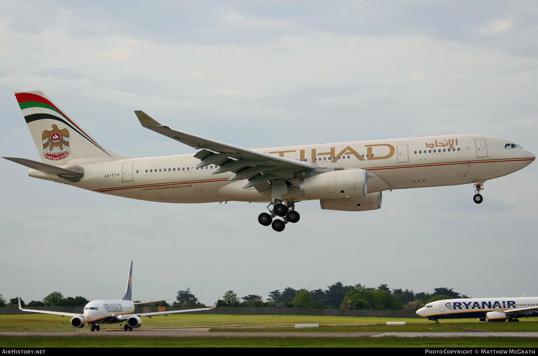 Aircraft Photo of A6-EYO | Airbus A330-243 | Etihad Airways | AirHistory.net #379432