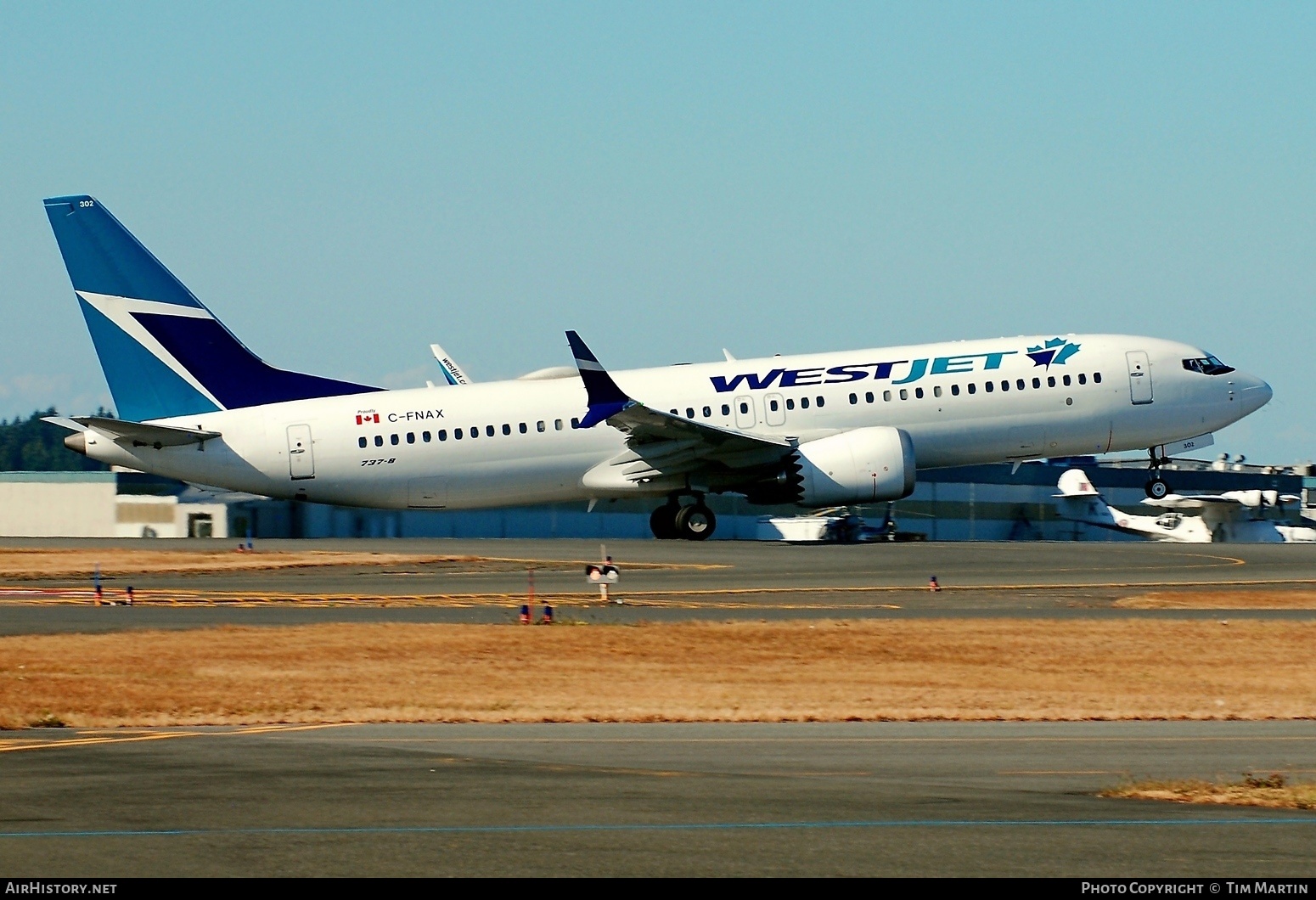 Aircraft Photo of C-FNAX | Boeing 737-8 Max 8 | WestJet | AirHistory.net #379476