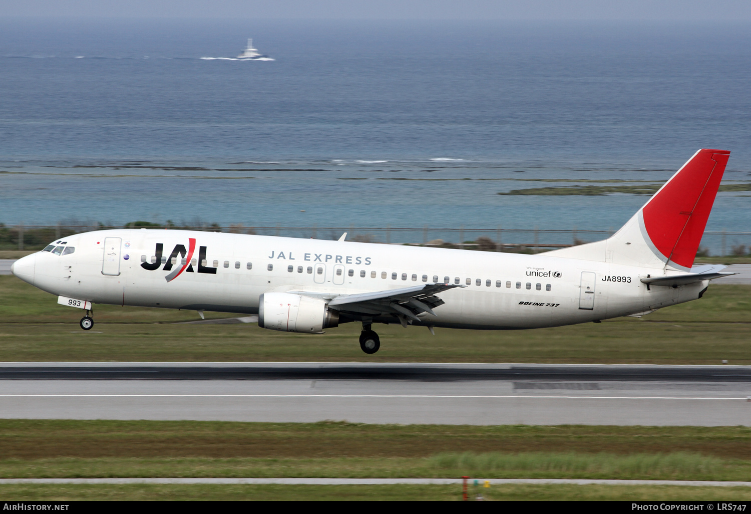 Aircraft Photo of JA8993 | Boeing 737-446 | JAL Express - JAL | AirHistory.net #379540