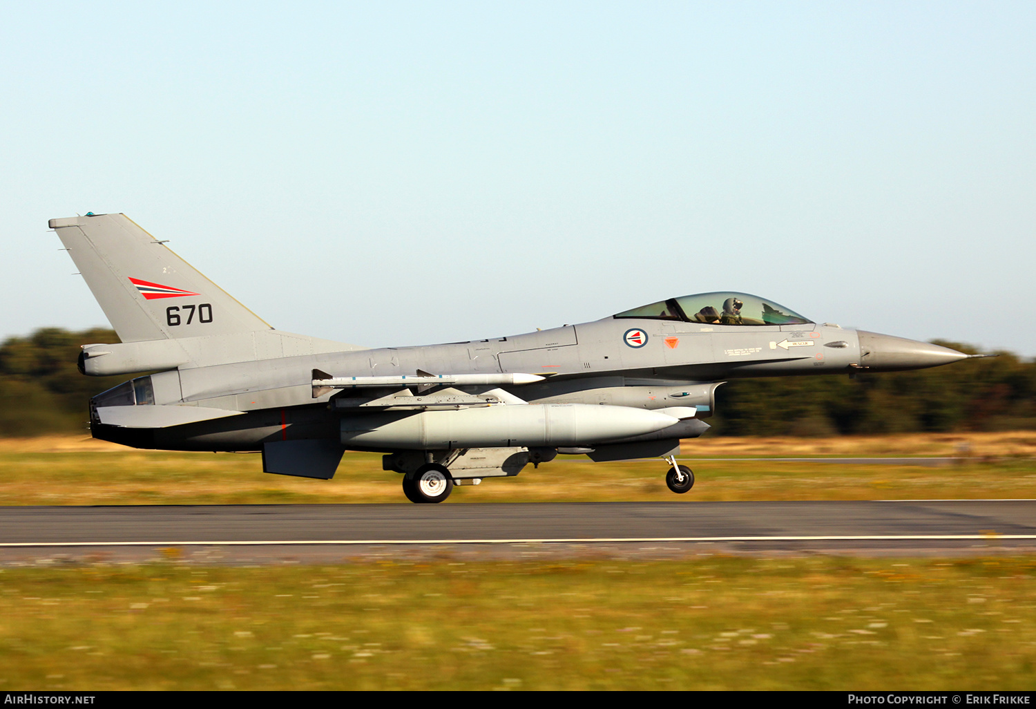 Aircraft Photo of 670 | General Dynamics F-16AM Fighting Falcon | Norway - Air Force | AirHistory.net #379554