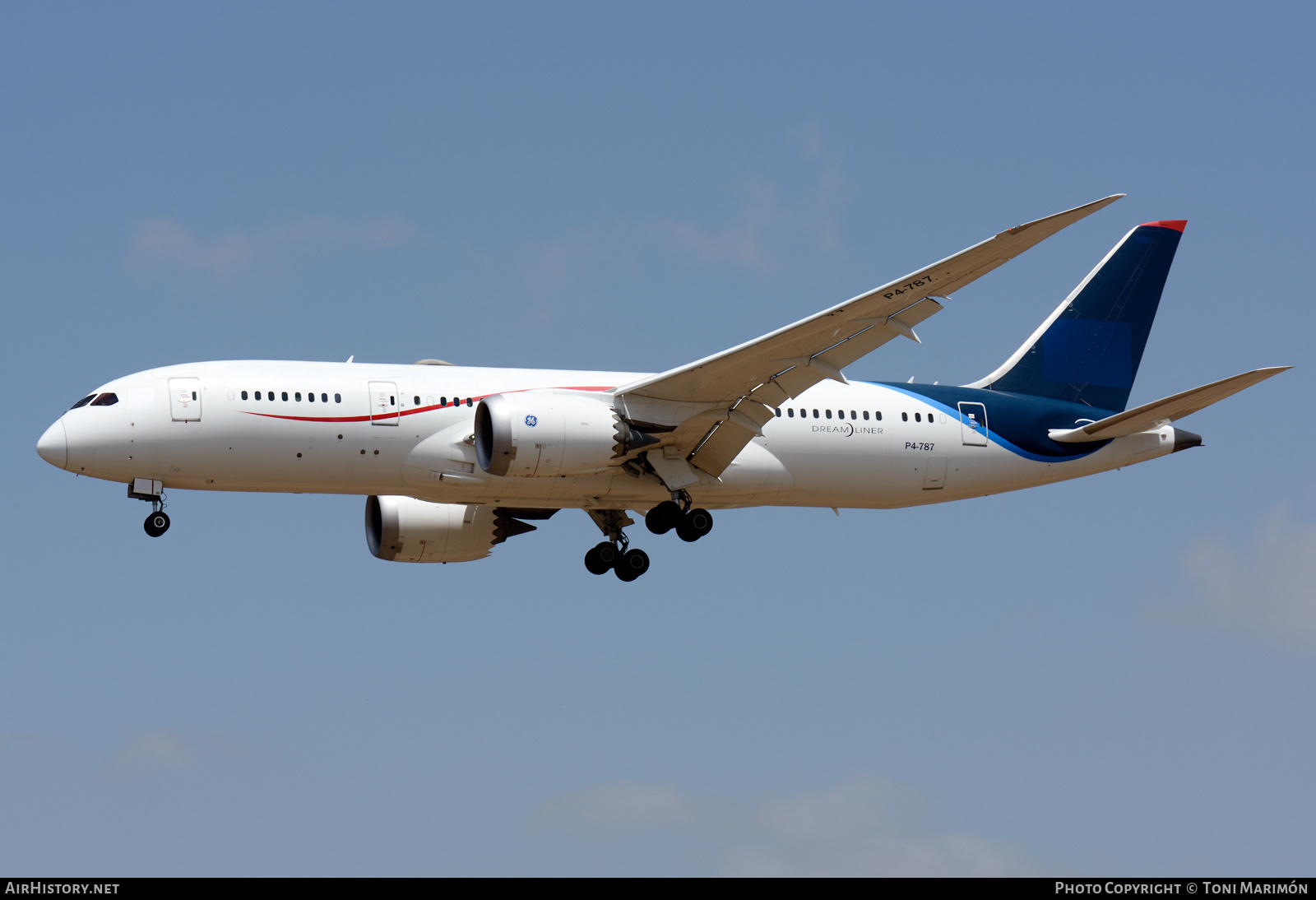 Aircraft Photo of P4-787 | Boeing 787-8 Dreamliner | AirHistory.net #379564