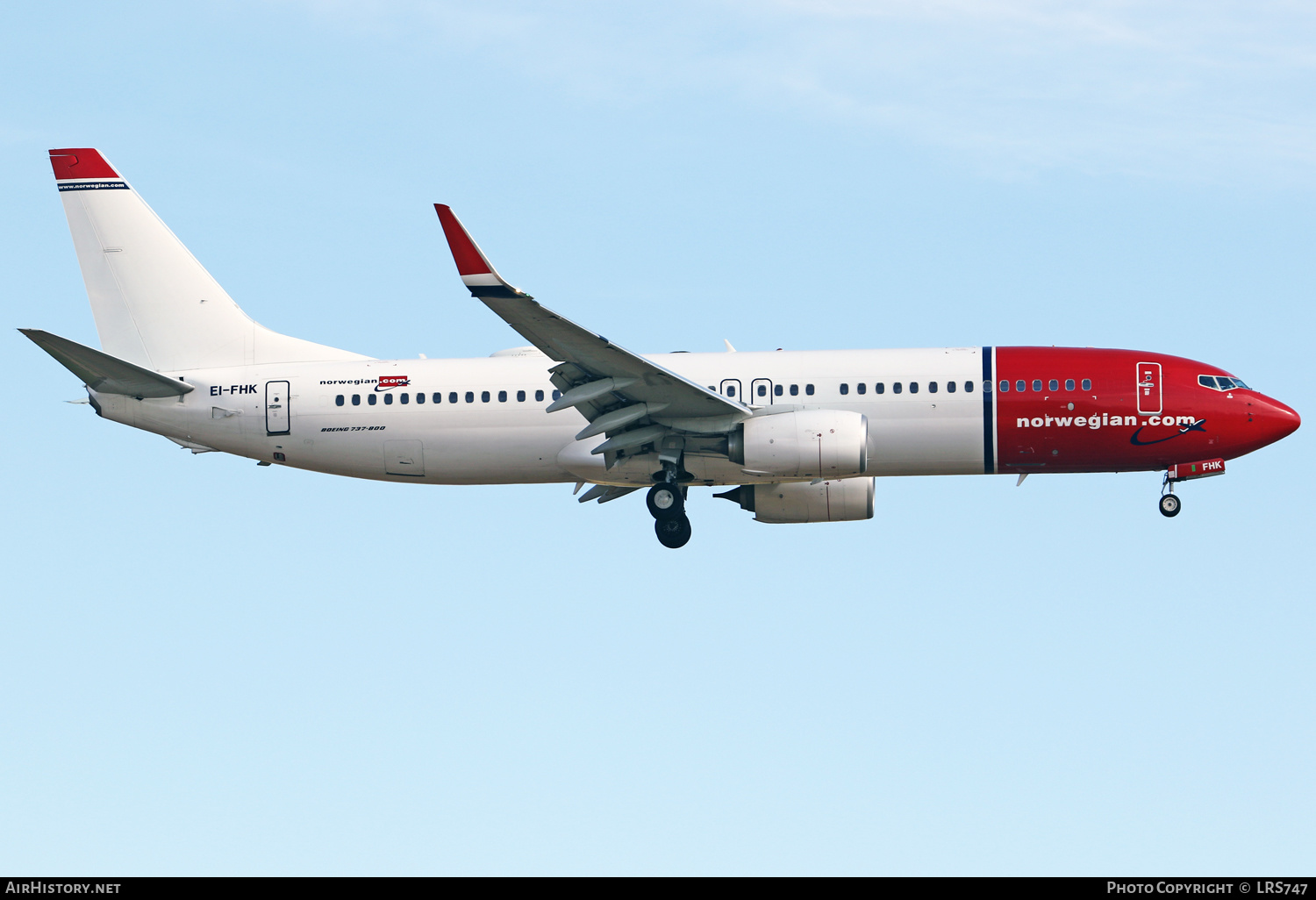Aircraft Photo of EI-FHK | Boeing 737-8JP | Norwegian | AirHistory.net #379570