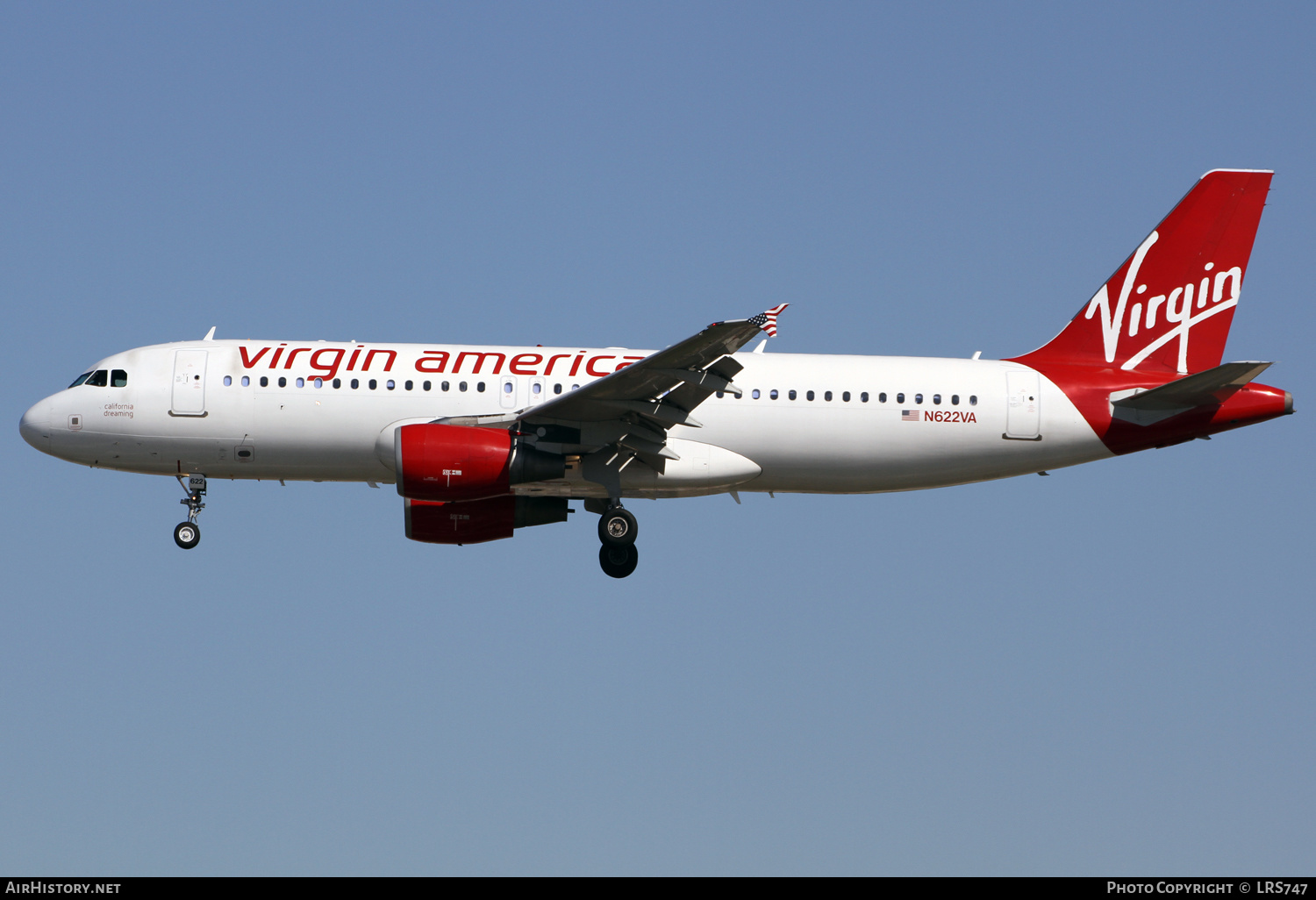 Aircraft Photo of N622VA | Airbus A320-214 | Virgin America | AirHistory.net #379573